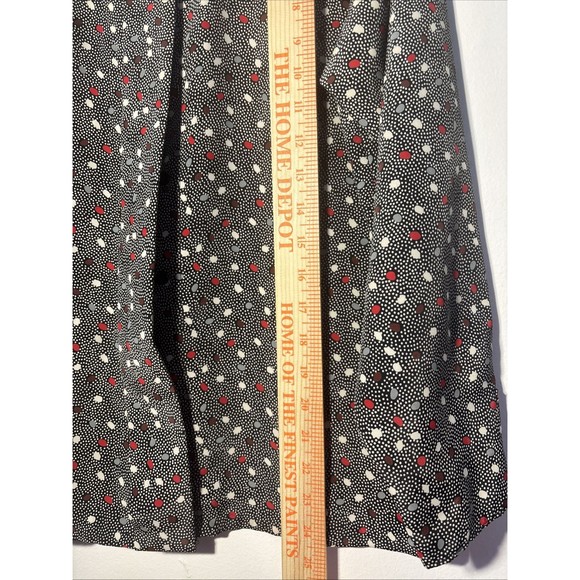 Vintage Oscar De La Renta Expressions  Blouse Shirt Polka Dot Button Down Sz 8 - Picture 7 of 12